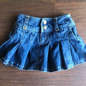 Toddler girl denim skirt